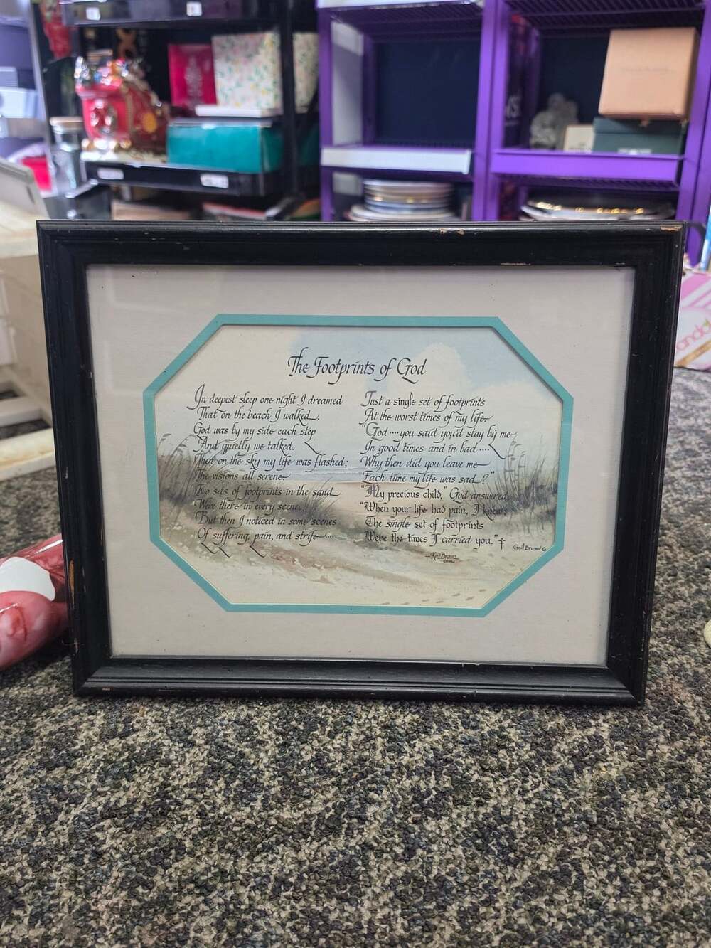 Gail Brown The Footprints of God Framed Art 12x15